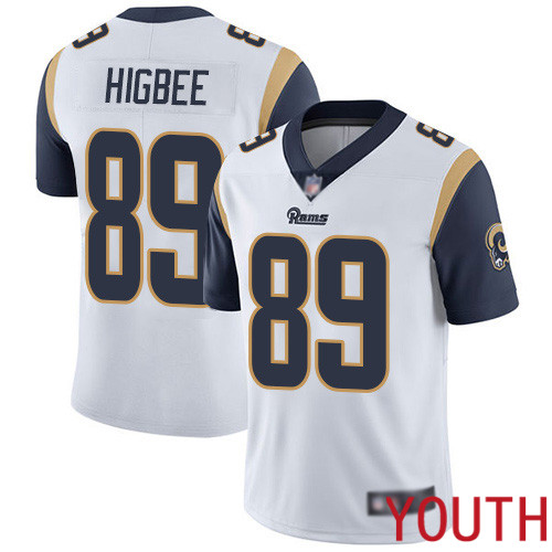 Los Angeles Rams Limited White Youth Tyler Higbee Road Jersey NFL Football #89 Vapor Untouchable->youth nfl jersey->Youth Jersey